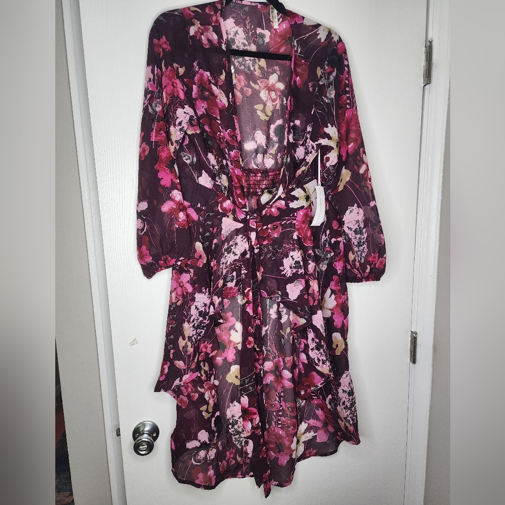 Live 4 Truth Pink Floral Kimono.